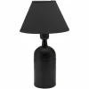 Online PR Home Riley lampe, abat-jour tissu, noir