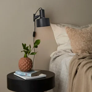 Best PR Home Solo applique avec prise, noir mat
