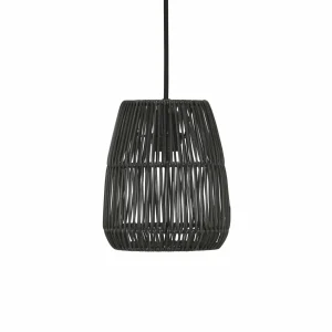 Cheap PR Home Suspension Saigon, aspect rotin, noir, Ø 18 cm