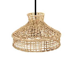 Online PR Home Tish suspension avec abat-jour rotin
