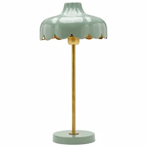 Clearance PR Home Wells lampe à poser en métal, verte/dorée