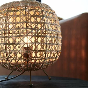 Best PR Home Wickham lampe à poser en rotin