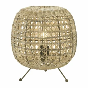 Best PR Home Wickham lampe à poser en rotin