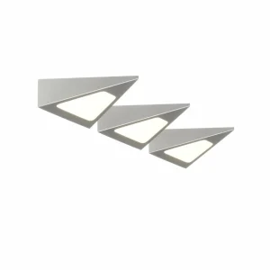 Cheap PRIOS Odia lampe sous meuble LED, inox, 3 lampes