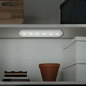 Fashion Briloner Push light LED Row, à piles, 6 500 K, 30 cm