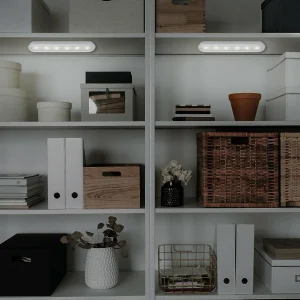 Fashion Briloner Push light LED Row, à piles, 6 500 K, 30 cm