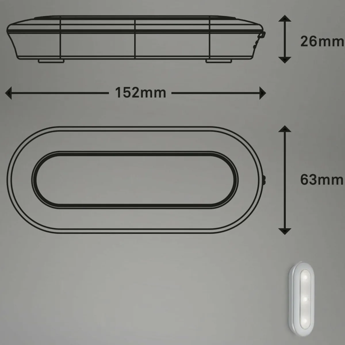 push_light_led_row__piles_k_cm_4.webp Store Briloner Push light LED Row, à piles, 6 500 K, 15 cm