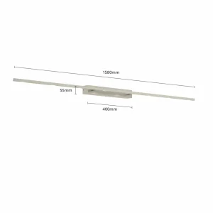 Store quitani Applique pour tableau LED Tolu, nickel, largeur 160 cm