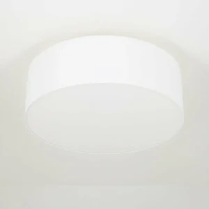 Clearance quitani Plafonnier Gala, Ø 50 cm, chintz, blanc, Ø 50 cm