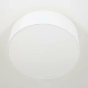 Clearance quitani Plafonnier Gala, Ø 50 cm, chintz, blanc, Ø 50 cm