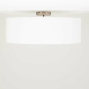 Clearance quitani Plafonnier Gala, Ø 50 cm, chintz, blanc, Ø 50 cm