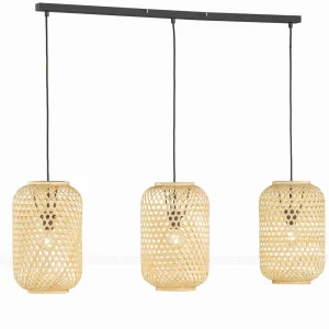 Flash Sale Schöner Wohnen Calla suspension, 3 lampes, naturel