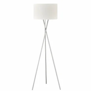 Fashion Schöner Wohnen Pina lampadaire trépied, blanc