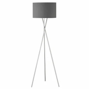 Cheap Schöner Wohnen Pina lampadaire trépied gris foncé