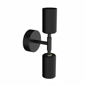 Best SEGULA Onyx Double Wave applique, noire, 2 lampes
