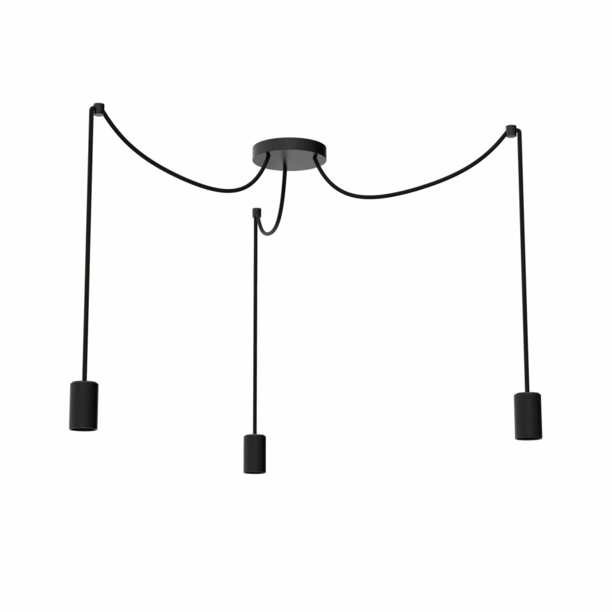 segula_spyder__wave_suspension_noire__lampes_0.webp Sale SEGULA Spyder 3 Wave suspension, noire, 3 lampes