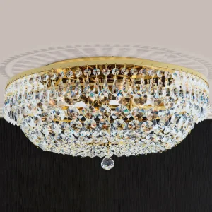 Outlet ORION SHERATA - plafonnier rond, or 45 cm