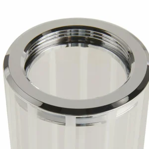 Outlet SLV Applique murale LED pour salle de bain Lygant double, chrome, aluminium