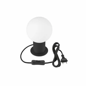 New SLV Lampe de table Varyt, noir, aluminium, hauteur 19,2 cm