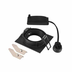 Cheap SLV Plafonnier encastré New Tria, noir, aluminium, longueur 8,2 cm