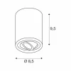 Clearance SLV Plafonnier Triledo, blanc, aluminium, Ø 10 cm