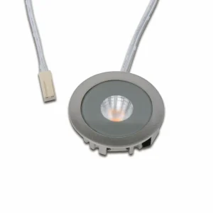 Discount Hera Spot encastré à LED AR 35, 4.000 K Ø 4 cm inox Alu 24 V