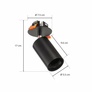 Clearance Nowodvorski Lighting Spot encastré plafond Eye Fit, une lampe, noir