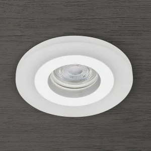 Online ORION Spot encastrable Glow, blanc, métal, Ø 11 cm, GU10