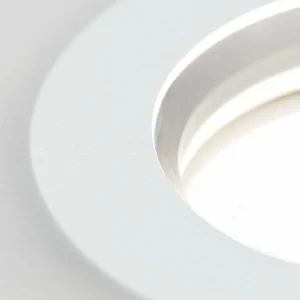 Online ORION Spot encastrable Glow, blanc, métal, Ø 11 cm, GU10