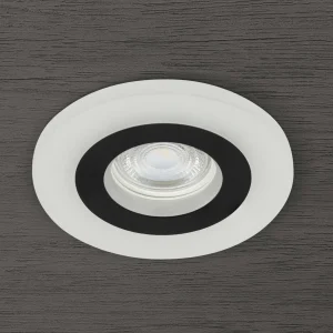 Best ORION Spot encastrable Glow, noir, métal, Ø 11 cm, GU10