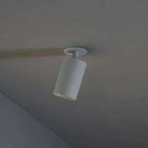 Discount FARO BARCELONA Spot encastrable Stan, blanc, aluminium, Ø 6 cm