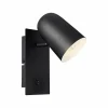 Online Brilliant Spot mural Ayr, noir mat, hauteur 20 cm, métal
