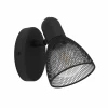 Shop EGLO Spot mural Carovigno, hauteur 10,5 cm, noir, acier