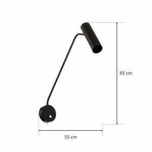 Sale Nowodvorski Lighting Spot mural Eye Super avec interrupteur, noir