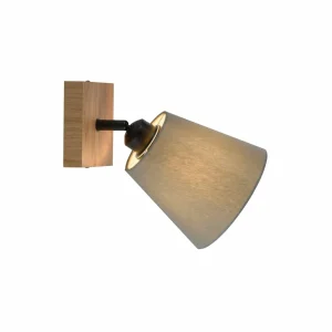 Online JUST LIGHT. Spot mural Green Michel avec abat-jour en tissu