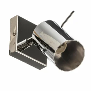 Clearance SOLLUX LIGHTING Spot mural Round, chromé, une lampe