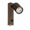 New TK Lighting Spot mural Top, ajustable, interrupteur, brun, à 1 lampe