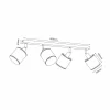 Flash Sale Luminex Spot plafond Adeline abat-jour jute 4 lampes long