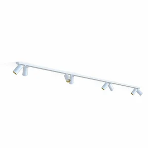 Shop Nowodvorski Lighting Spot plafond Mono VIII blanc/doré 8 lampes 2x150cm