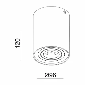 Cheap Deko-Light Spot pour plafond Bengala, argent, Ø 9,6 cm, pivotant et inclinable