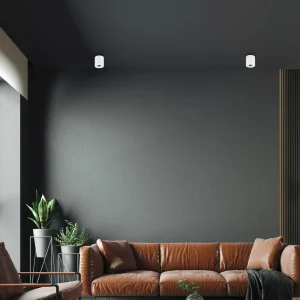 Store Eko-Light Spot pour plafond Bima, rond blanc