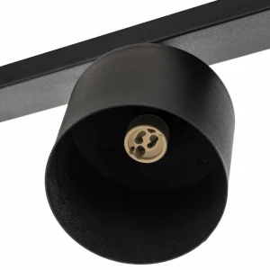 Hot ALDEX Spot pour plafond Bot, noir, à quatre lampes