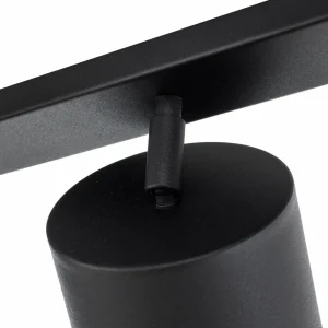 Hot ALDEX Spot pour plafond Bot, noir, à quatre lampes