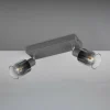 Discount Reality Leuchten Spot pour plafond Cadiz, à 2 lampes, E14, anthracite