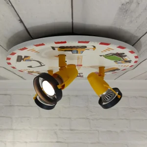 Outlet Niermann Standby Spot pour plafond Chantier, à 3 lampes