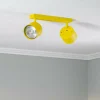 Cheap Argon Spot pour plafond Chloe réglable à 2 lampes, jaune