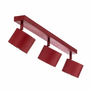Store Argon Spot pour plafond Chloe réglable à 3 lampes, rouge