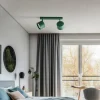 Best Sale Argon Spot pour plafond Chloe réglable à 2 lampes, vert