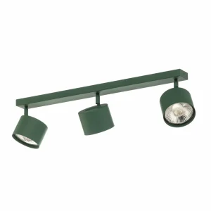 Outlet Argon Spot pour plafond Chloe réglable à 3 lampes, vert