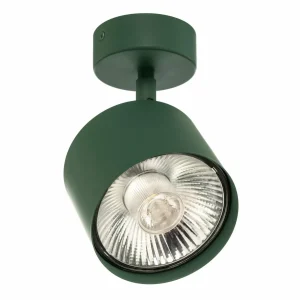 Shop Argon Spot pour plafond Chloe, réglable, vert, métal, GU10, 13,5 cm
